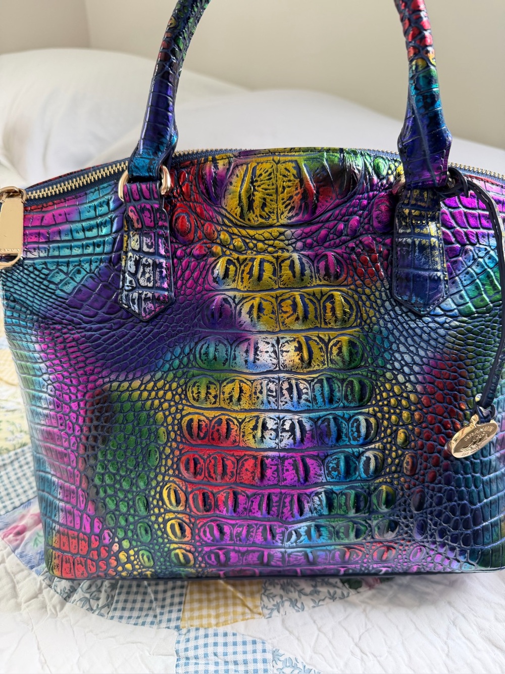 Brahmin Spotlight Medium Metallic Duxbury